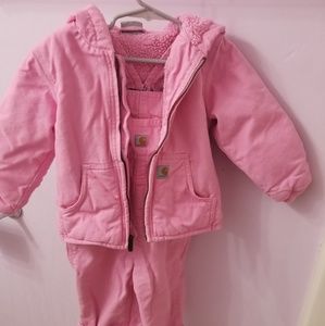 Toddler overalls and jacket